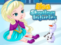 Jogo Lesões de Elsa no patins online