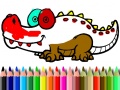 Jogo De Volta à Escola: Colorindo o Aligator online