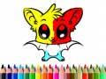 Jogo Livro de Colorir Morcego Fofo online