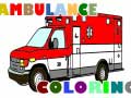 Jogo Páginas para colorir caminhões de ambulância online