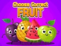 Jogo Escolha a fruta correta online