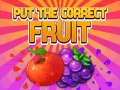 Jogo Coloque a fruta correta online