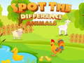 Jogo Encontre as Diferenças: Animais online