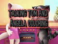 Jogo Colorir o Talking Tom e a Angela online