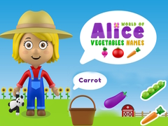 Jogo Mundo dos Nomes de Vegetais da Alice online