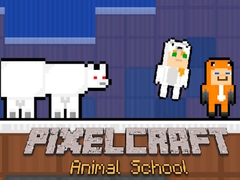 Jogo Escola de Animais PixelCraft online