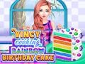 Jogo Vincy Cozinhando Bolo Arco-Íris de Aniversário online