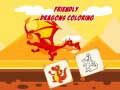 Jogo Dragões Amigáveis para Colorir online