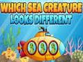 Jogo Qual criatura do mar parece diferente online