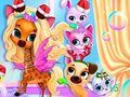 Jogo Festa de Bolhas de Cuidados com os Animais de Estimação online