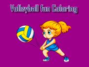 Jogo Coloração divertida de vôlei online