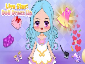 Jogo Vestido de boneca de estrela ao vivo online