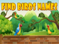 Jogo Encontre os nomes das aves online