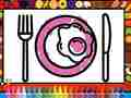 Jogo Colorir e Decorar Prato de Jantar online