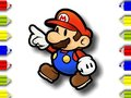Jogo De Volta À Escola: Pintura do Mario online