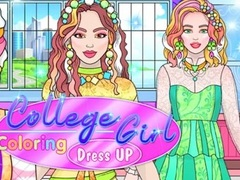 Jogo Colorir e Vestir a Menina Universitária online