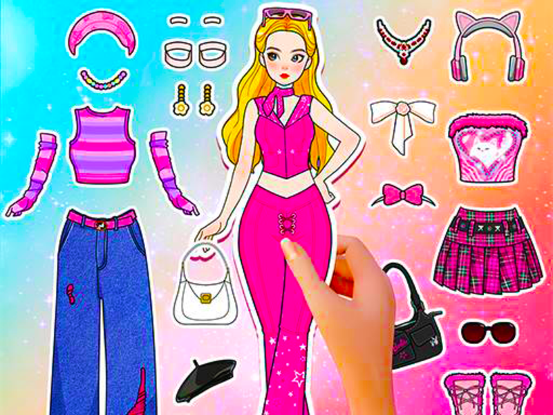 Jogo Diário da boneca de papel: Vista-se DIY online