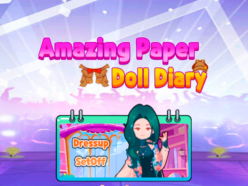 Jogo Diário de boneca de papel incrível online