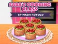 Jogo Aula de Culinária da Sara: Rotolo de Espinafre online