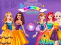 Jogo Princesas da Disney: Vestidos Arco-Íris online