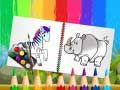 Jogo Livro de Colorir de Animais Engraçados online