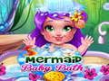 Jogo Banho de Bebê Sereia online