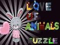 Jogo Amor pelos Animais Puzzle online