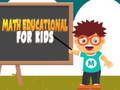 Jogo Educação Matemática para Crianças online