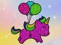 Jogo Livro de Colorir Unicórnios Brilhantes online