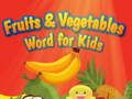 Jogo Palavras sobre Frutas e Legumes para Crianças online