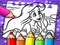 Jogo Livro de Colorir da Ariel, a Sereia online