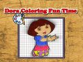 Jogo Hora Divertida de Colorir com a Dora online