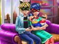 Jogo Garota Pontilhada: Dia em Família online Jogo Garota Pontilhada: Dia em Família online
