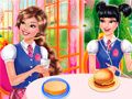 Jogo Cozinha de Hamburger das Princesas online