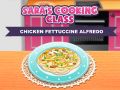 Jogo Aula de Culinária da Sara: Fettuccine Alfredo de Frango online Jogo Aula de Culinária da Sara: Fettuccine Alfredo de Frango online