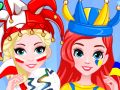 Jogo Лучшие друзья: Чемпионат мира по раскраске лиц online