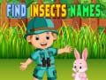 Jogo Encontrar Nomes de Insetos online Jogo Encontrar Nomes de Insetos online