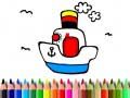 Jogo De Volta às Aulas: Pintura de Barcos online