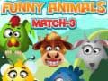 Jogo Animais Engraçados Match 3 online