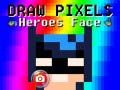 Jogo Desenhe o Rosto dos Heróis Pixel online Jogo Desenhe o Rosto dos Heróis Pixel online