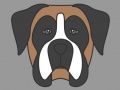 Jogo Colorindo Caras de Cães online