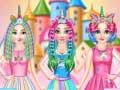 Jogo Salão de Cabelo das Princesas Unicórnio Arco-íris online
