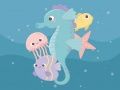 Jogo Memória de Peixes Adoráveis online
