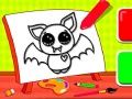 Jogo Colorir fácil para crianças: morcego online