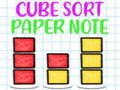 Jogo Cubo Classificar Nota de Papel online