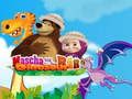 Jogo Masha e o Urso: Dinossauro online Jogo Masha e o Urso: Dinossauro online