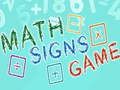Jogo Jogo de Sinais Matemáticos online