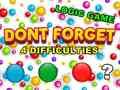 Jogo Não Esqueça online