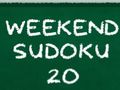 Jogo Sudoku de Fim de Semana 20 online Jogo Sudoku de Fim de Semana 20 online