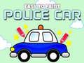 Jogo Fácil de Pintar Carro de Polícia online